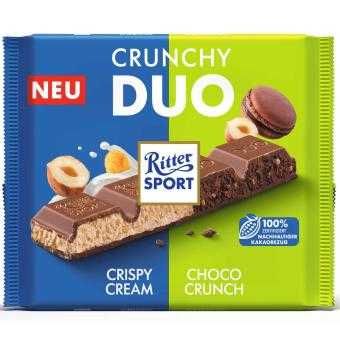 Шоколад Ritter Sport Crunchy Duo, 218 грам