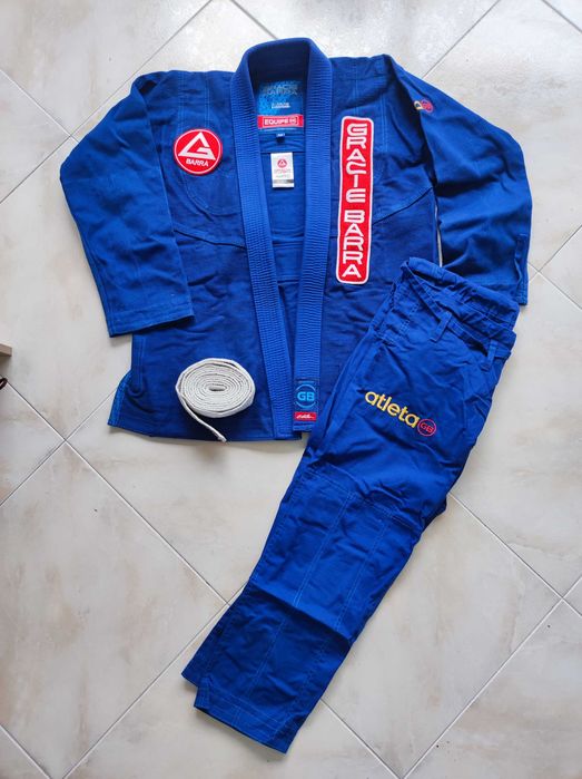 Kimono Gracie Barra EQUIPE GB – Tamanho A0 + Faixa Branca Kohler