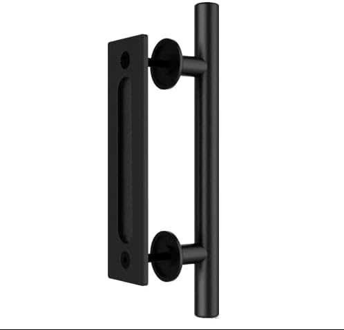 Klamka Do Drzwi Przesuwnych Dwustronna Stal Nierdzewna CZARNA