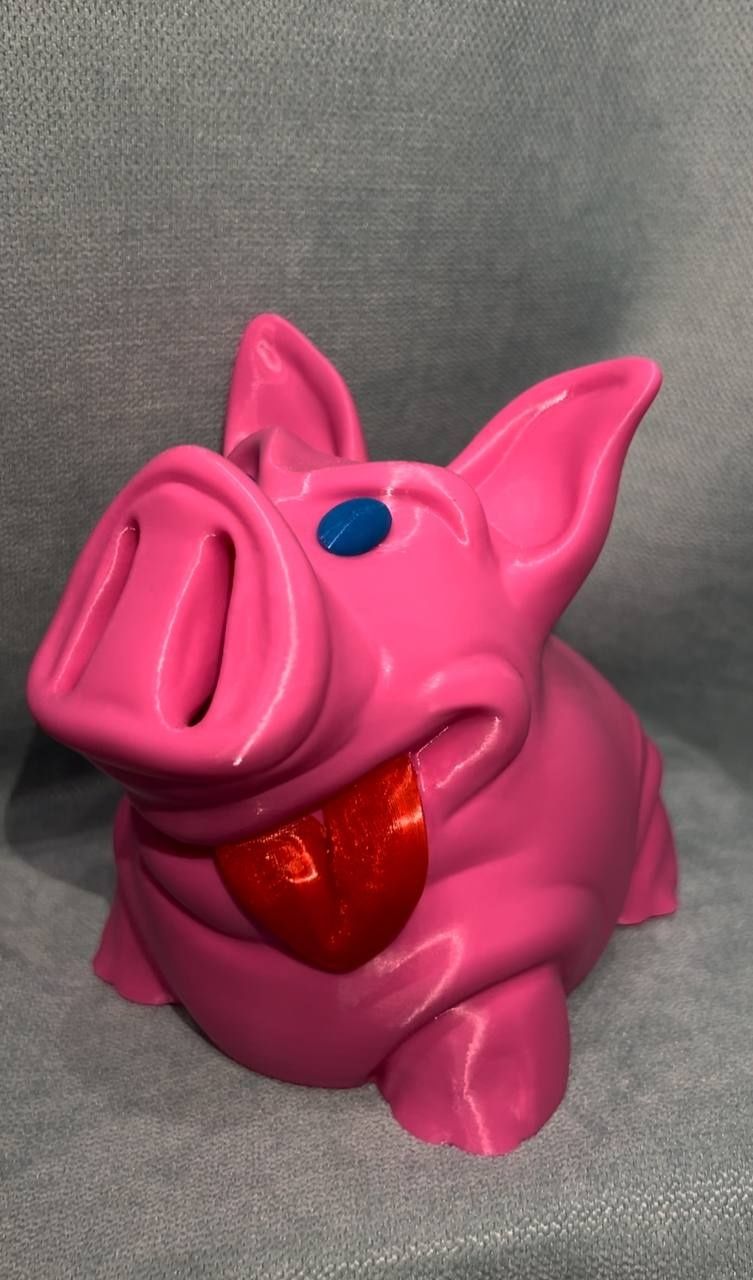 Копилка подарок свинка Хрюша 3D печать