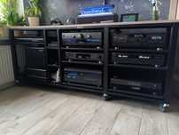 Szafka Rtv audio stolik HiFi z regulowanymi półkami pod sprzęt
