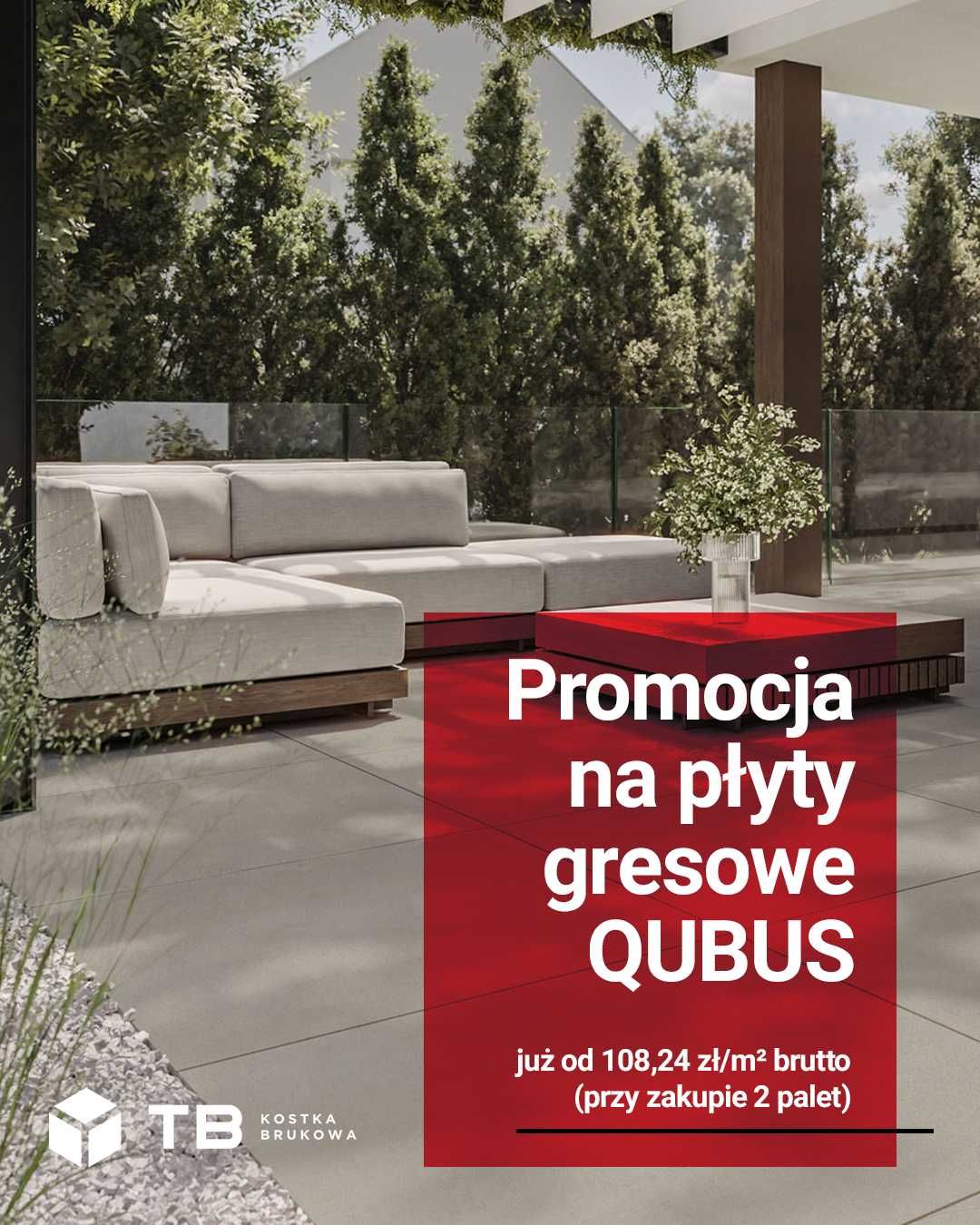 Płyty tarasowe 60x60x2 cm QUBUS DANZIG DURANGO dostawa 0 zł NOWE gres