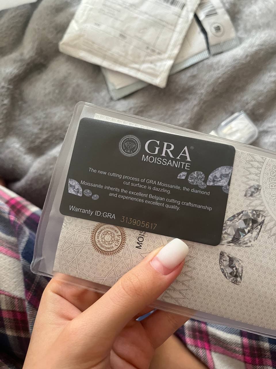 Bracelete tennis de diamante moissonite com certificado GRA