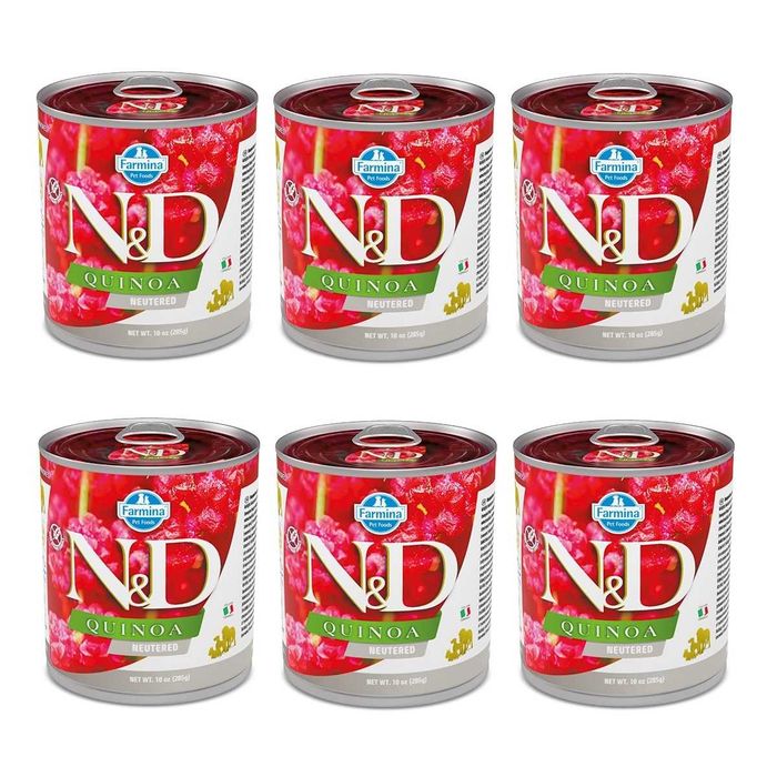 Farmina Dog N&D Quinoa Neutered Adult pork 6 x 285g