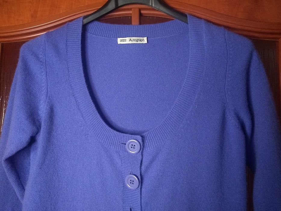 Super elegancki i delikatny sweterek z kaszmiru, 100% Kaszmir, Roz M/L
