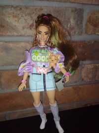 Lalka Barbie Extra akcesoria piesek