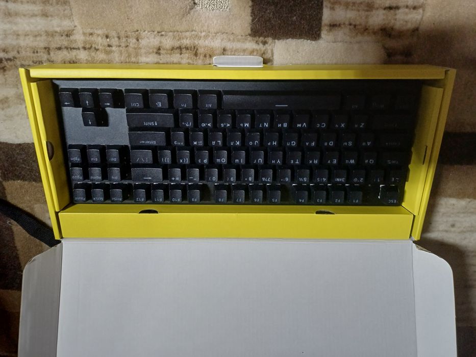 Клавиатура проводная Hator Gravity X TKL Orange USB Black. Новая.