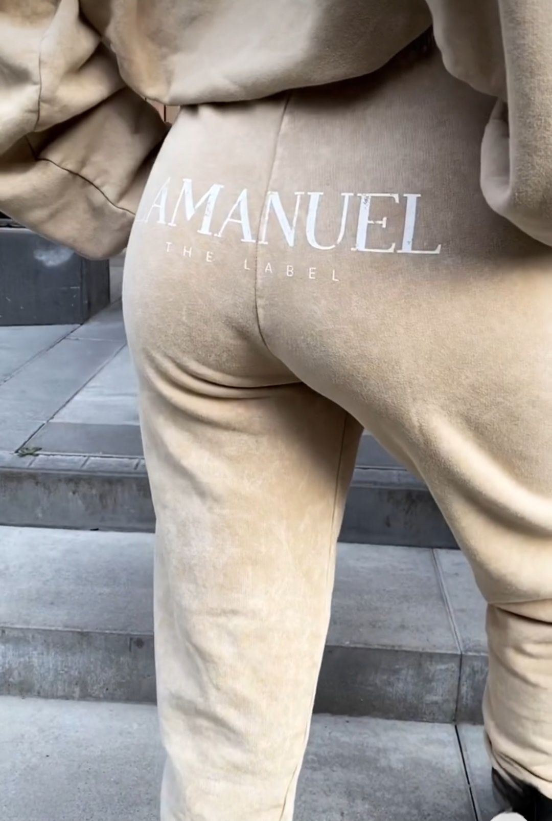 Dres La Manuel Behind Premium Piaskowy beż Bawełna Uni