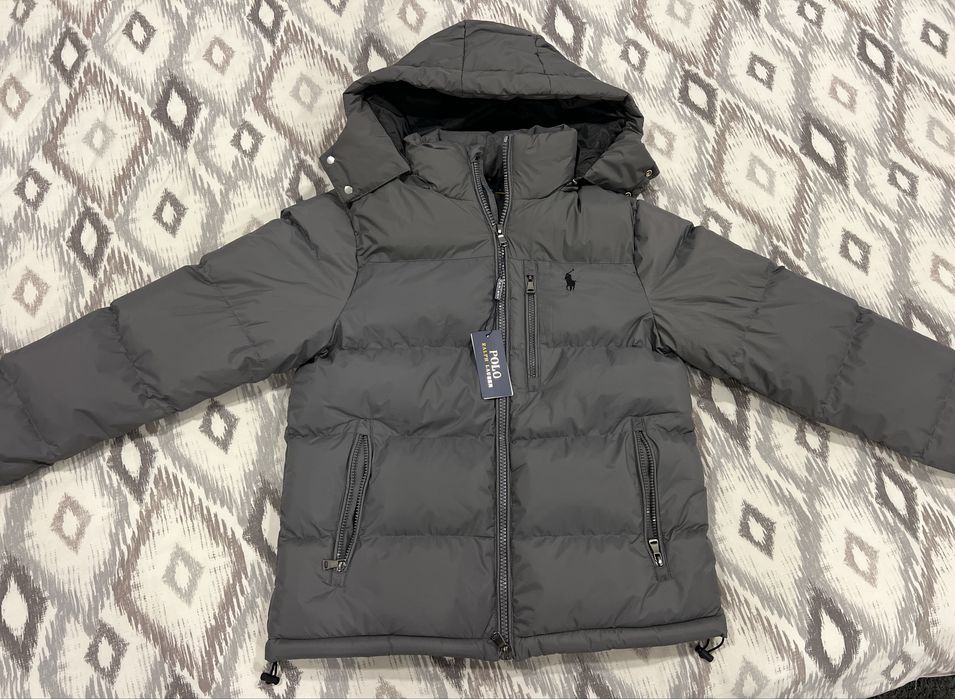 Casaco Ralph Lauren Cinza Capucho Tamanho L