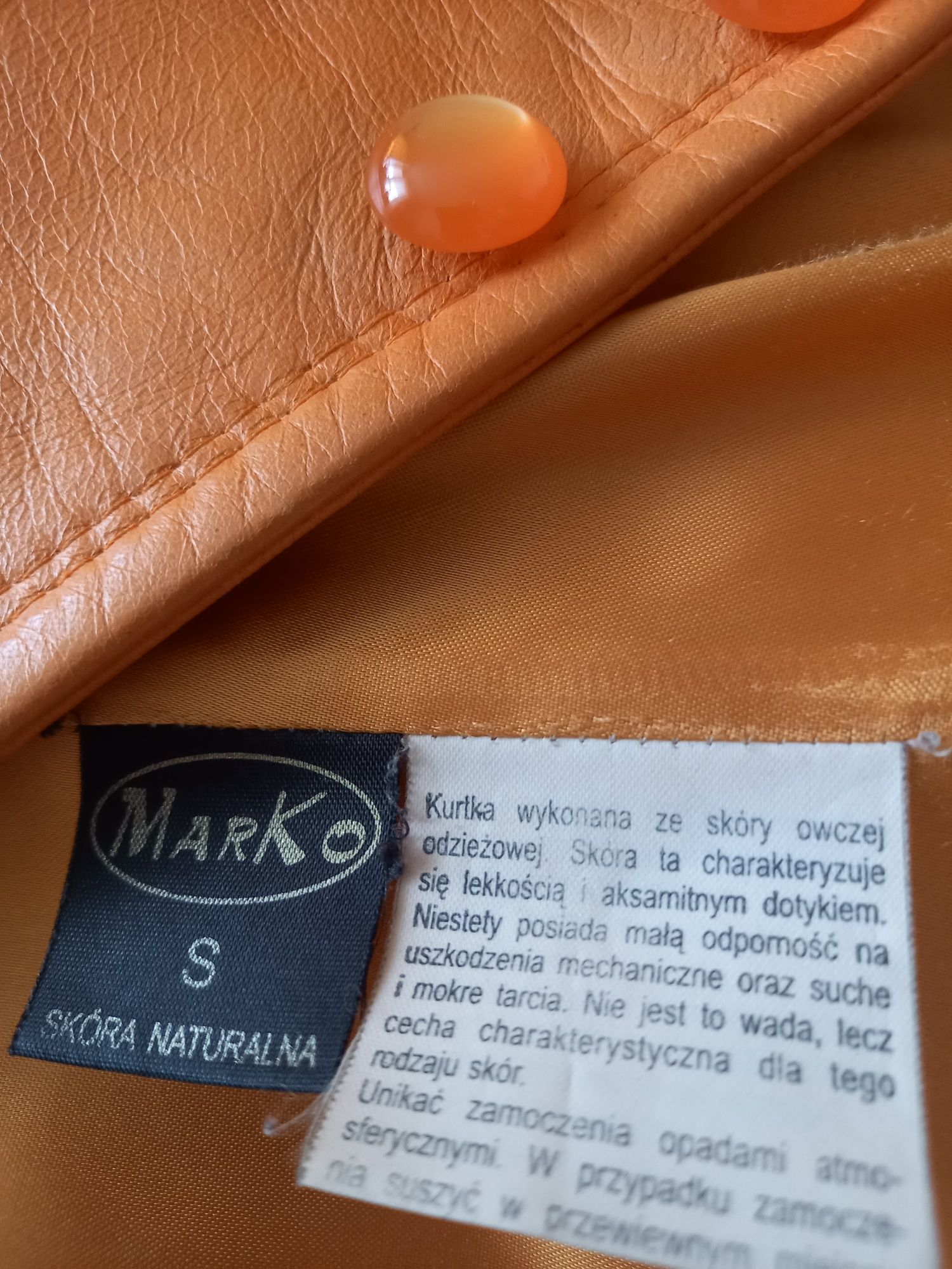 Kurtka naturalna skóra Leather rozmiar 36