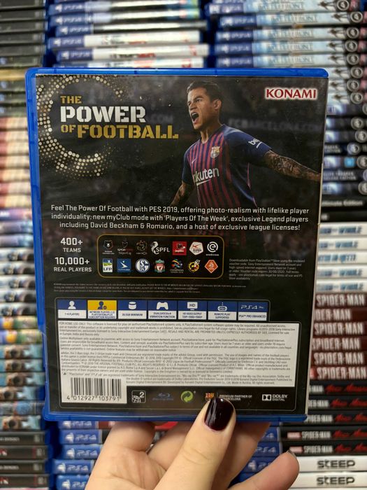 Гра PES 2019 на ps4, диск з грою на пс 4, ліцензія