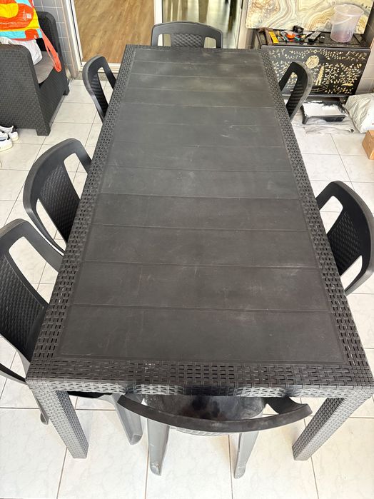 Mesa e cadeiras Exterior Jardim