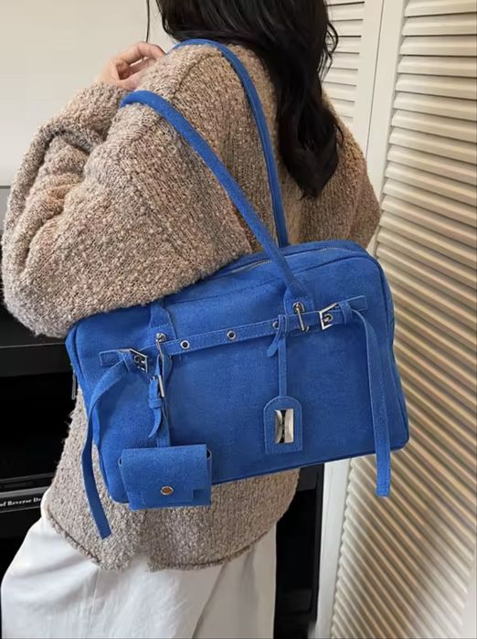 кульова замшева сумка тоут