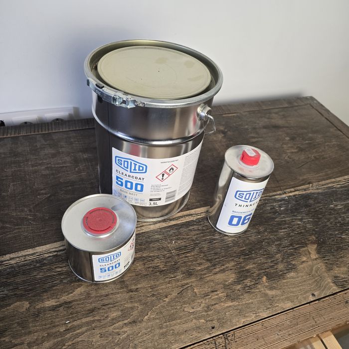 Żywica poliuretanowa, lakier bezbarwny mat SOLID 500 3,95l