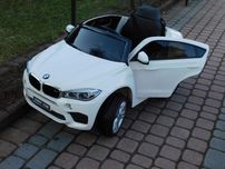 MEGAAUTKA.PL Auto na Akumulator BMW X6 Skóra EVA samochód dla dzieci