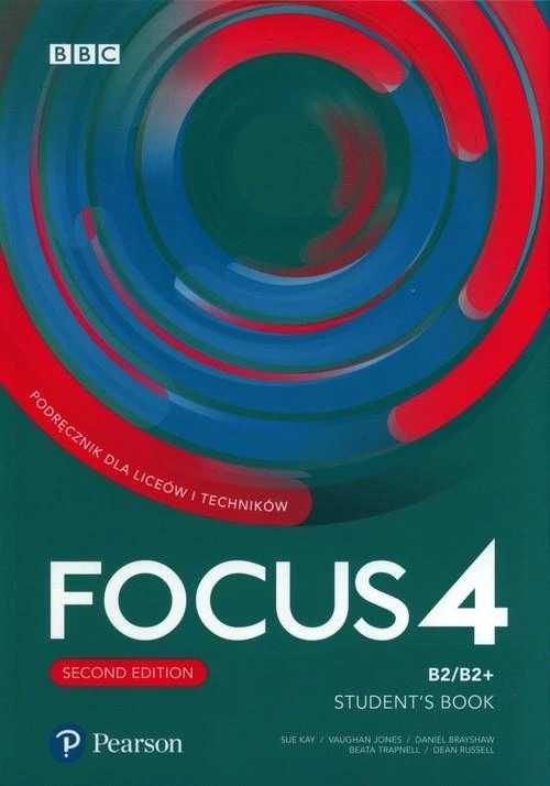 Focus 4. SE Student's Book z płytą, kodem-stan nowa z małym defektem
