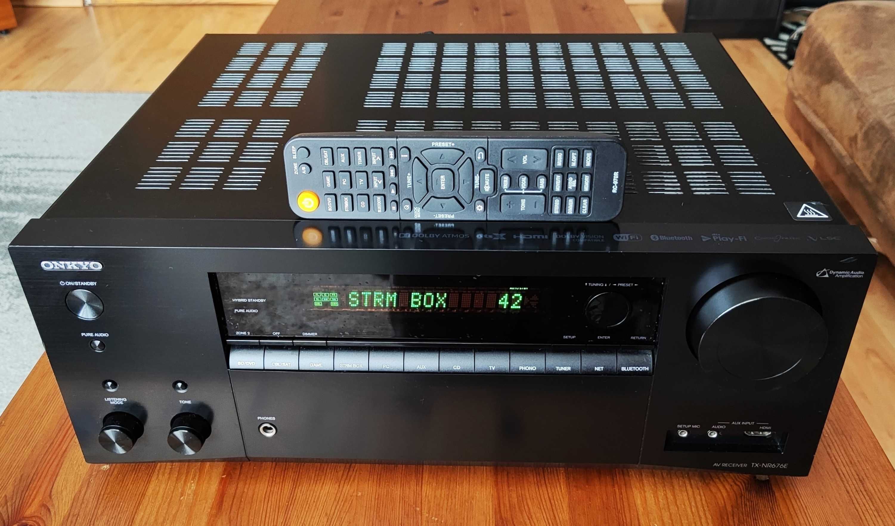Amplituner Tx Nr 676 Bluetooth wzmacniacz  165 wat Spotify Google Cast