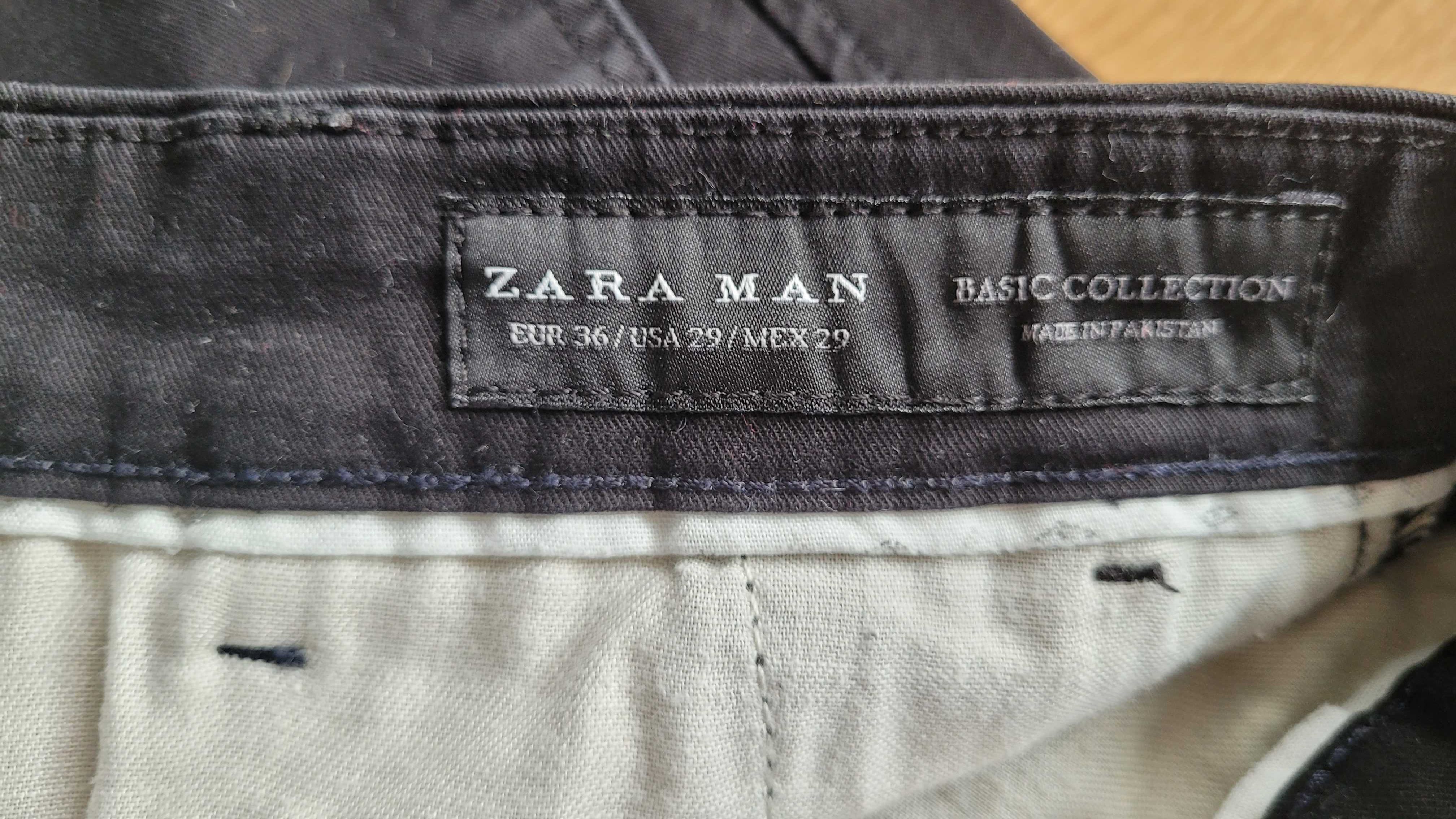 Chinos Zara Man, r. 29, czarne, ok. 170 cm.