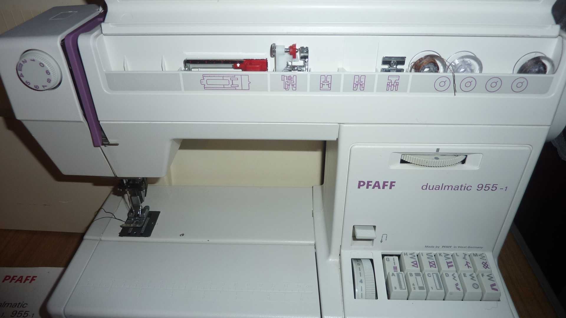 Maszyna walizkowa do szycia Pfaff 955,podwójny transport,nieużywana.
