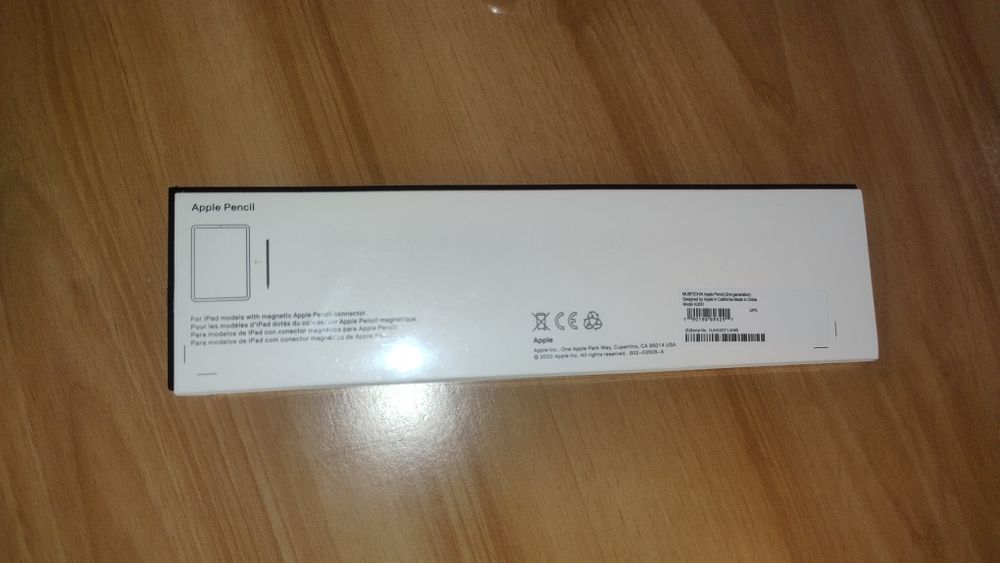 Apple Pencil 2 generation Model A2051.  MU8F2CH/A