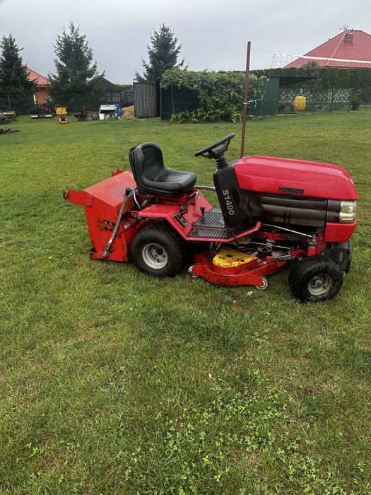 Traktorek westwood z koszem i szczotkarką