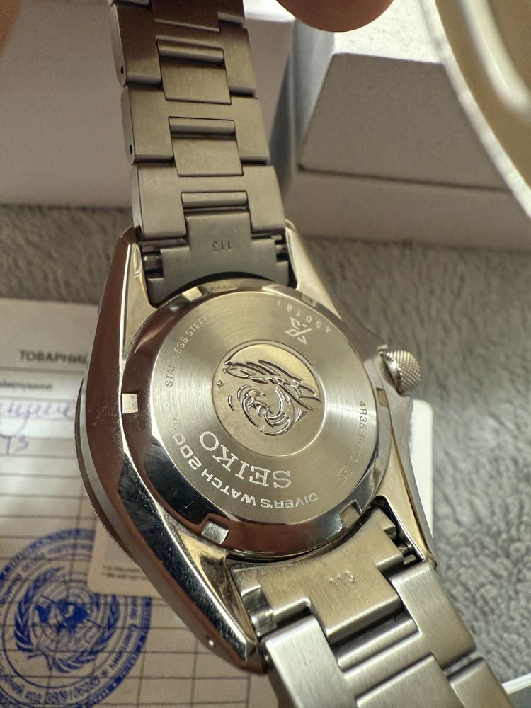 Годинник Seiko PROSPEX SAMURAI SRPL13K1. Механіка Дайвери Сталеві