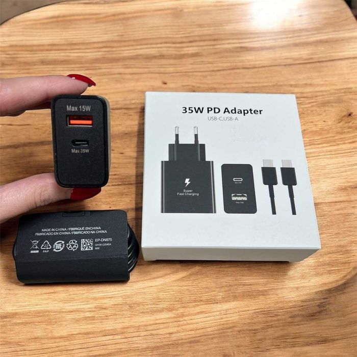 Зарядний пристрій для Samsung 35W USB-C + USB-A 15W + Кабель Type-C