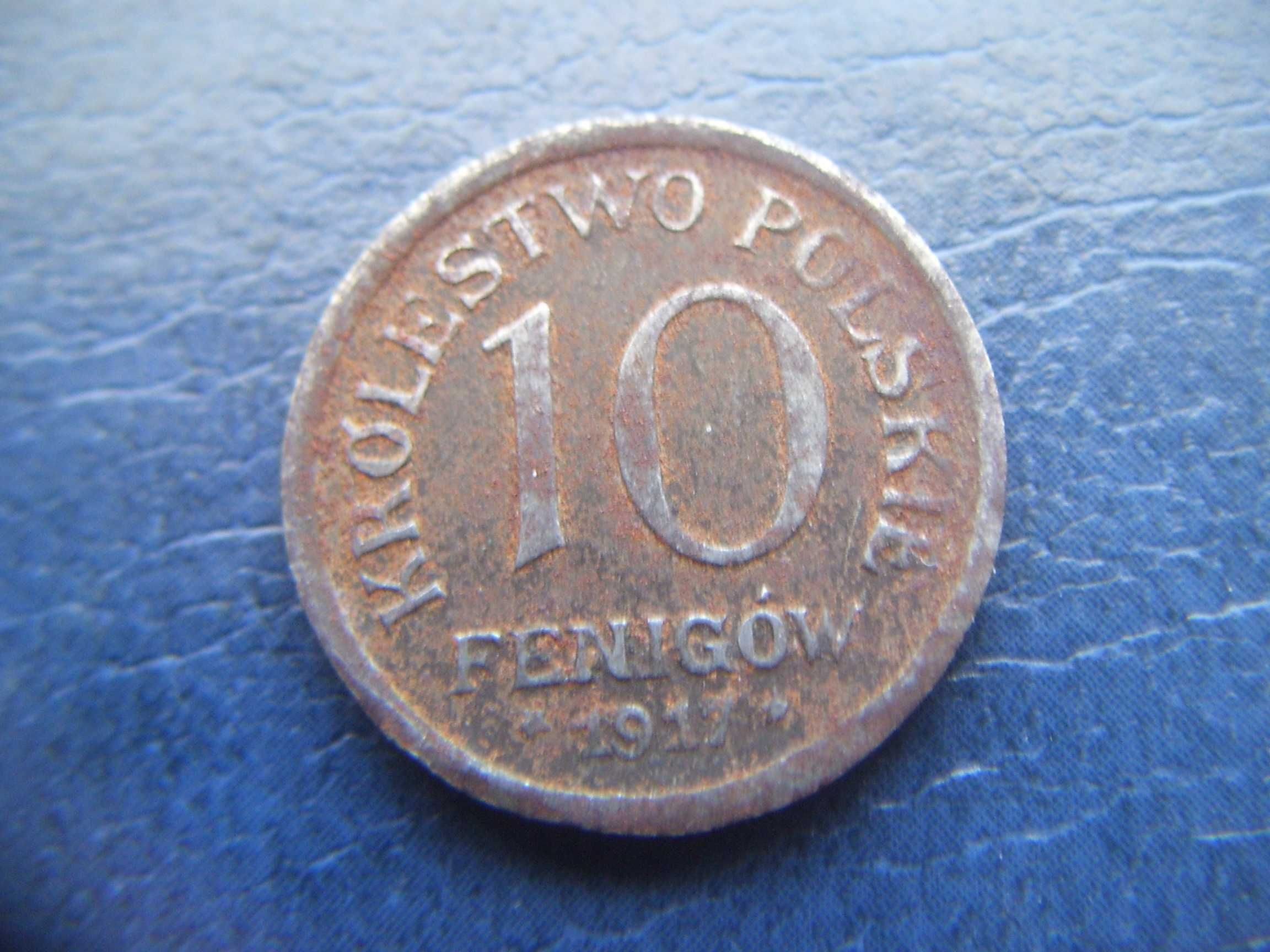 Stare monety 10 fenig 1917
