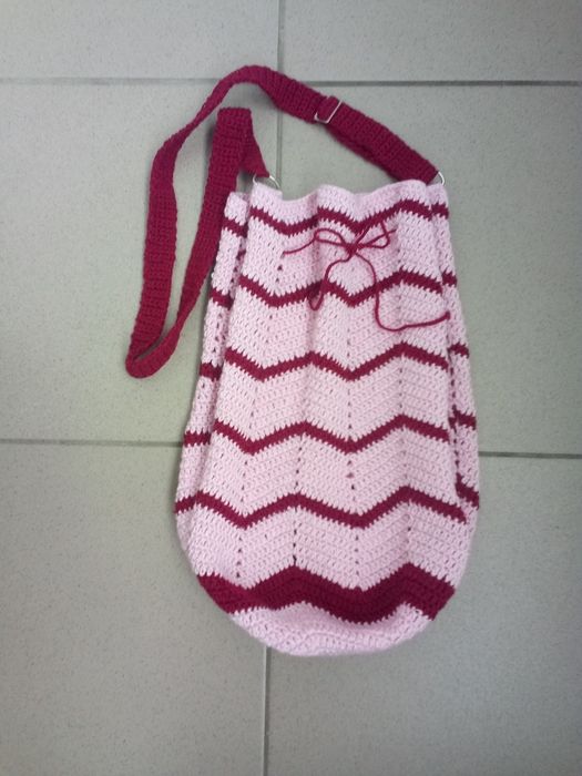 Сумка-шопер в'язана гачком