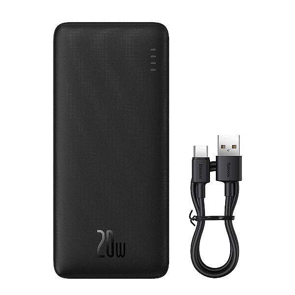 Powerbank Baseus Airpow 20W 20000mAh z kablem Baseus Simple Series USB