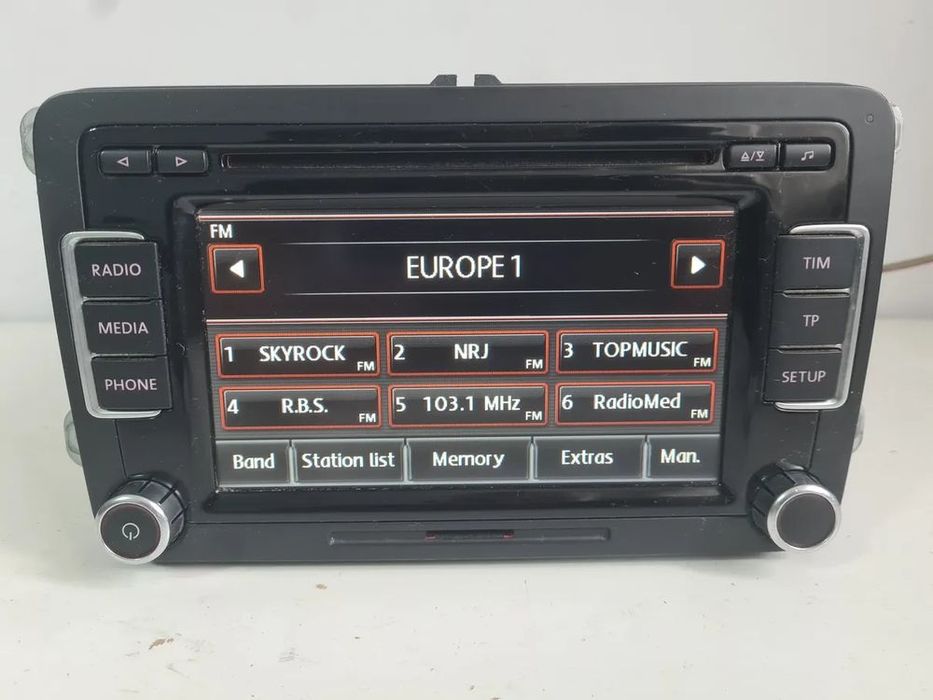 radio rcd510 vw golf vi passat b7 b6 touran tiguan caddy t5 lift + kod