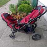 wózek BABY JOGGER CITY SELECT 2 DOUBLE czerwony bliźniaki, rok po roku