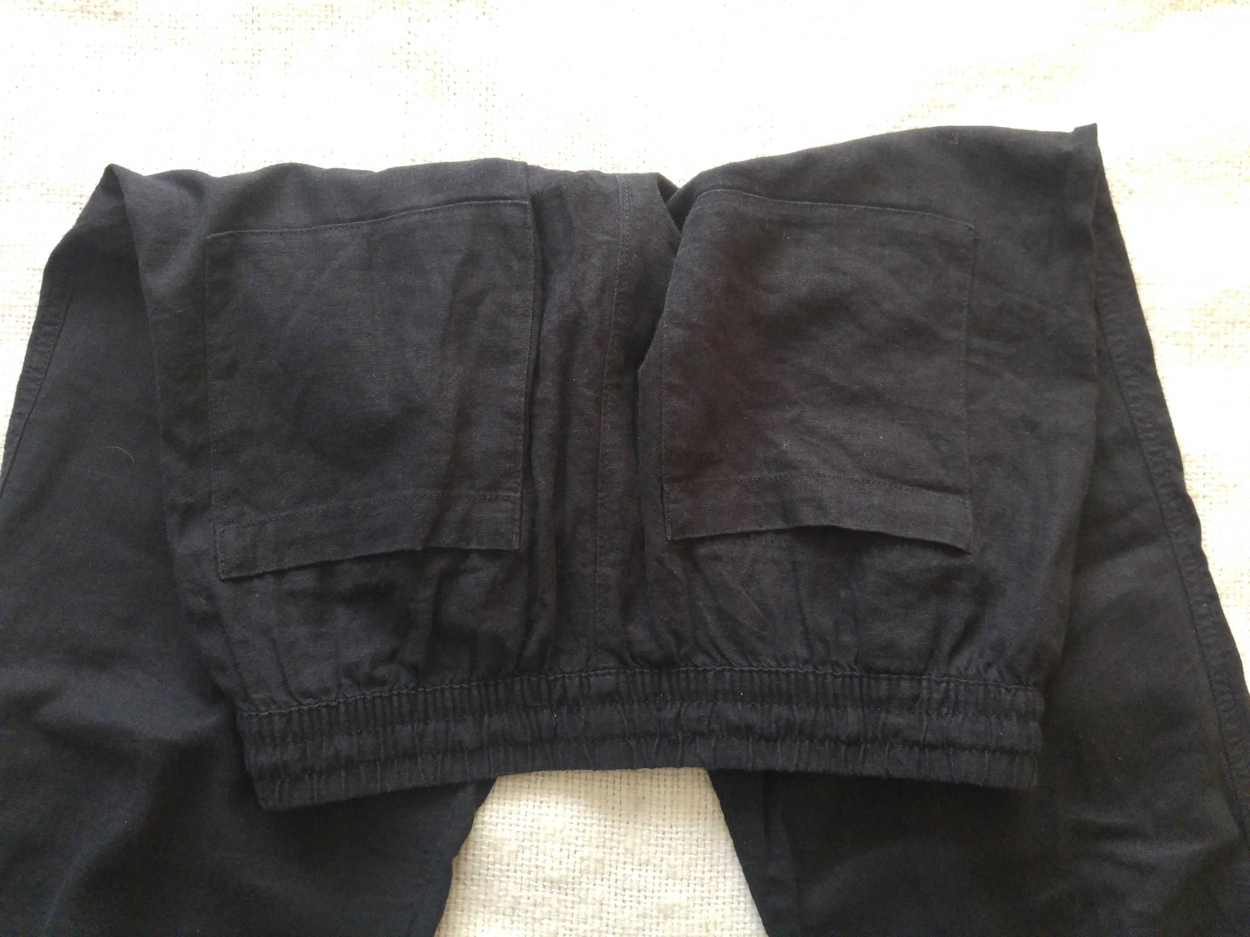 Spodnie lniane damskie M&S