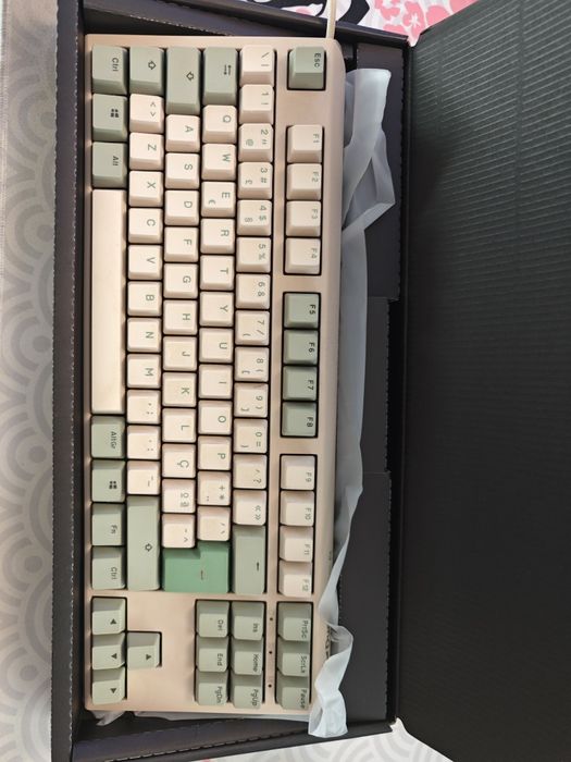 Teclado Ducky One 3 Matcha TKL Hot-swappable MX-Red PBT - Mecânico PT