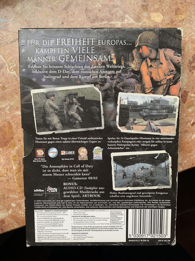 Call of Duty 1 (2003) Limited Edition Slipcase PC