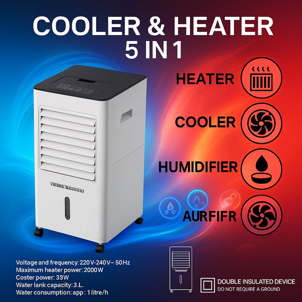 Starlyf Cooler & Heater 5 em 1 – Climatize Sua Casa o Ano Inteiro!