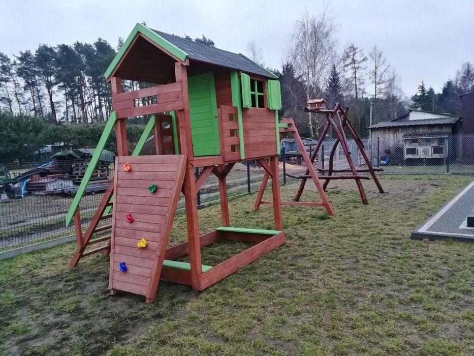 Plac zabaw, domek dla dzieci, huśtawka.domek drewniany  DOSTĘPNE !.