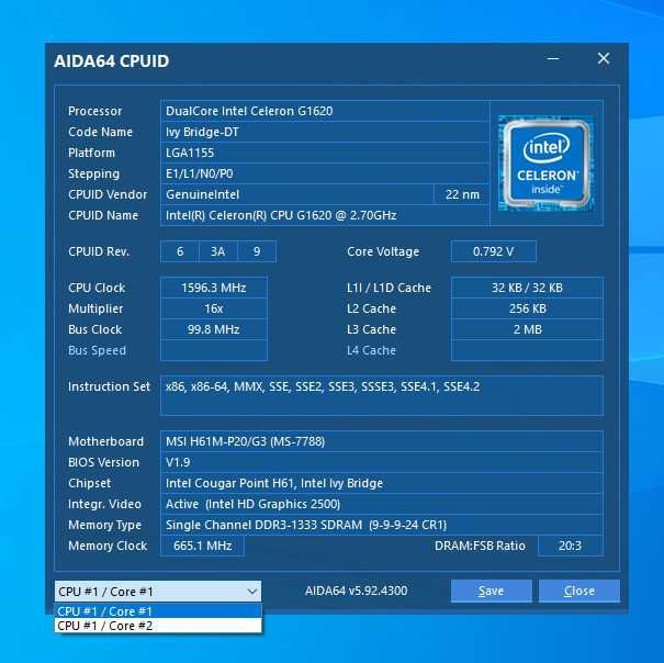Процесори для ПК Intel Celeron G1620 s1155  2шт.