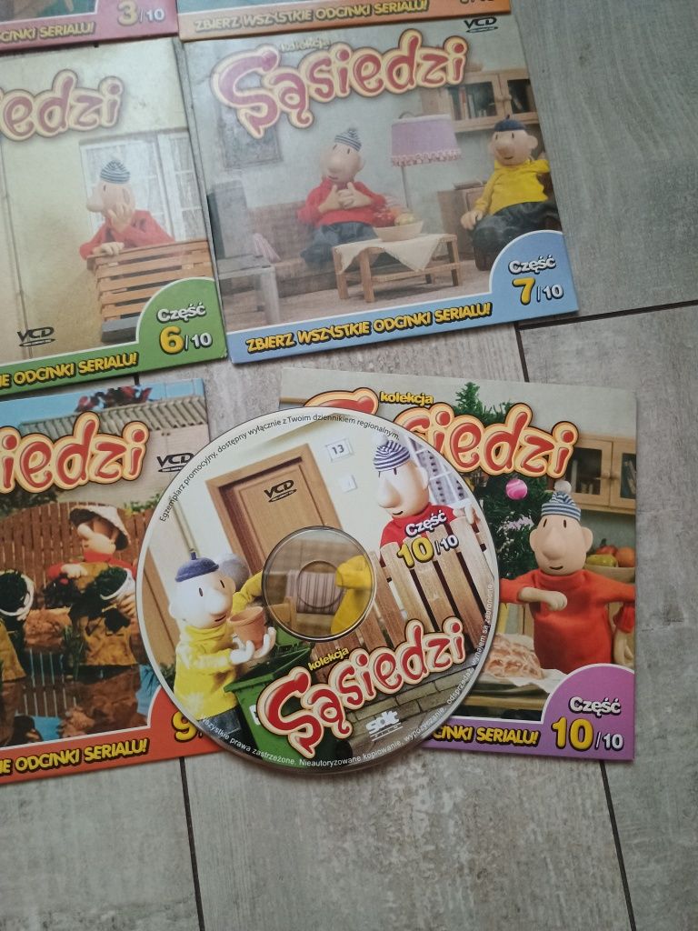 Płyty VCD sąsiedzi komplet od 3 do 10