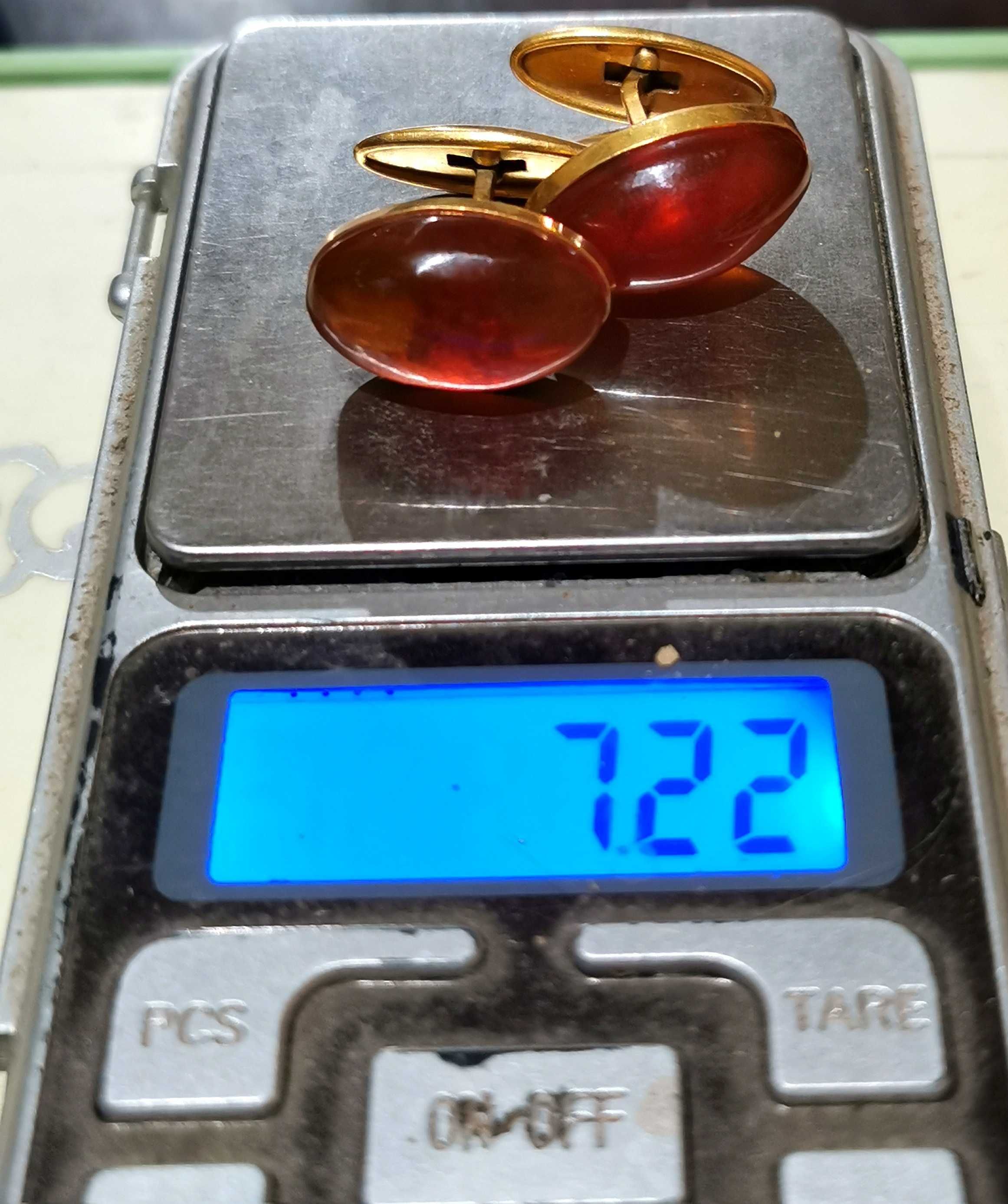 Запонки СССР серебро 875