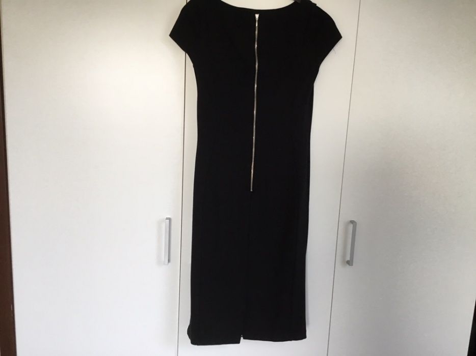 Sukienka ORSAY rozmiar 36 w czarno-białą krateczkę