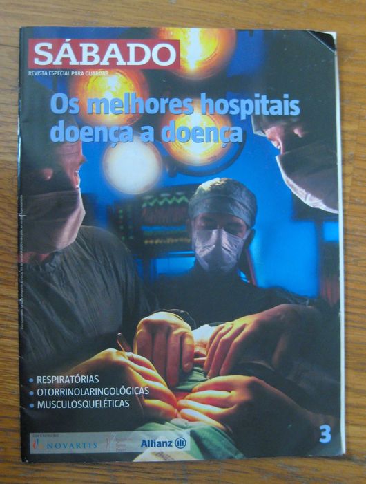 Revistas Sabado Antigas com Os Melhores Hospitais para Cada Doença