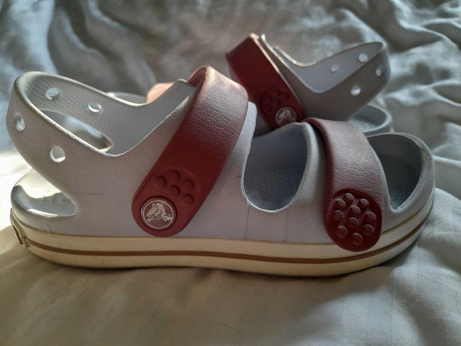 Crocs crocband sandałki  J2 33/34 wew. 20 cm szare