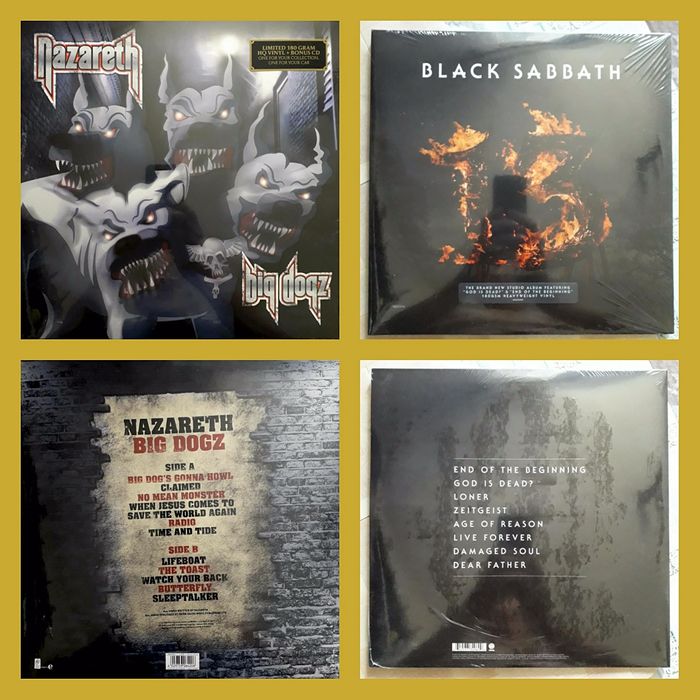 Lp_Nazareth, Black Sabbath, Alice Cooper