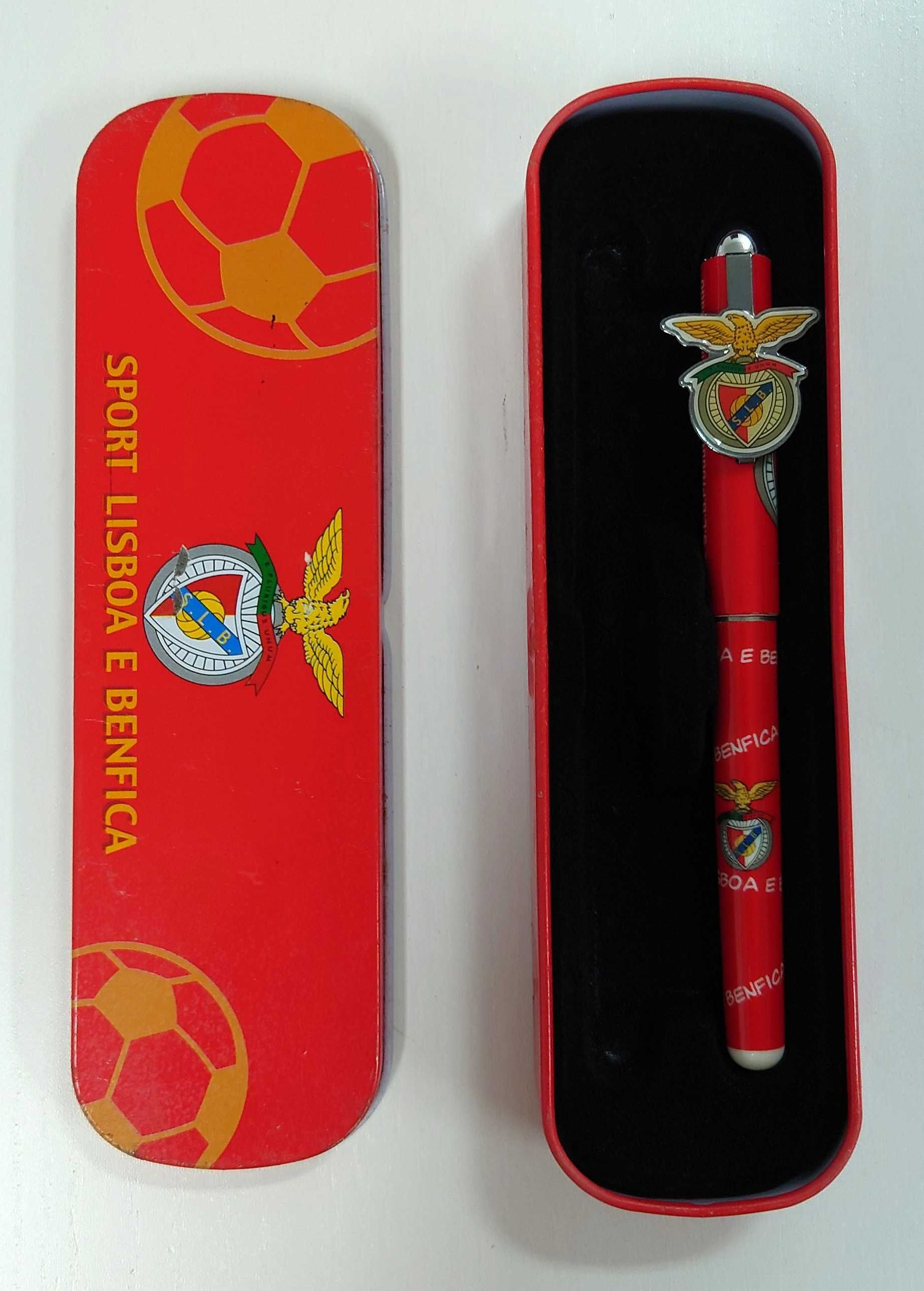 Caneta do Benfica em estojo metálico