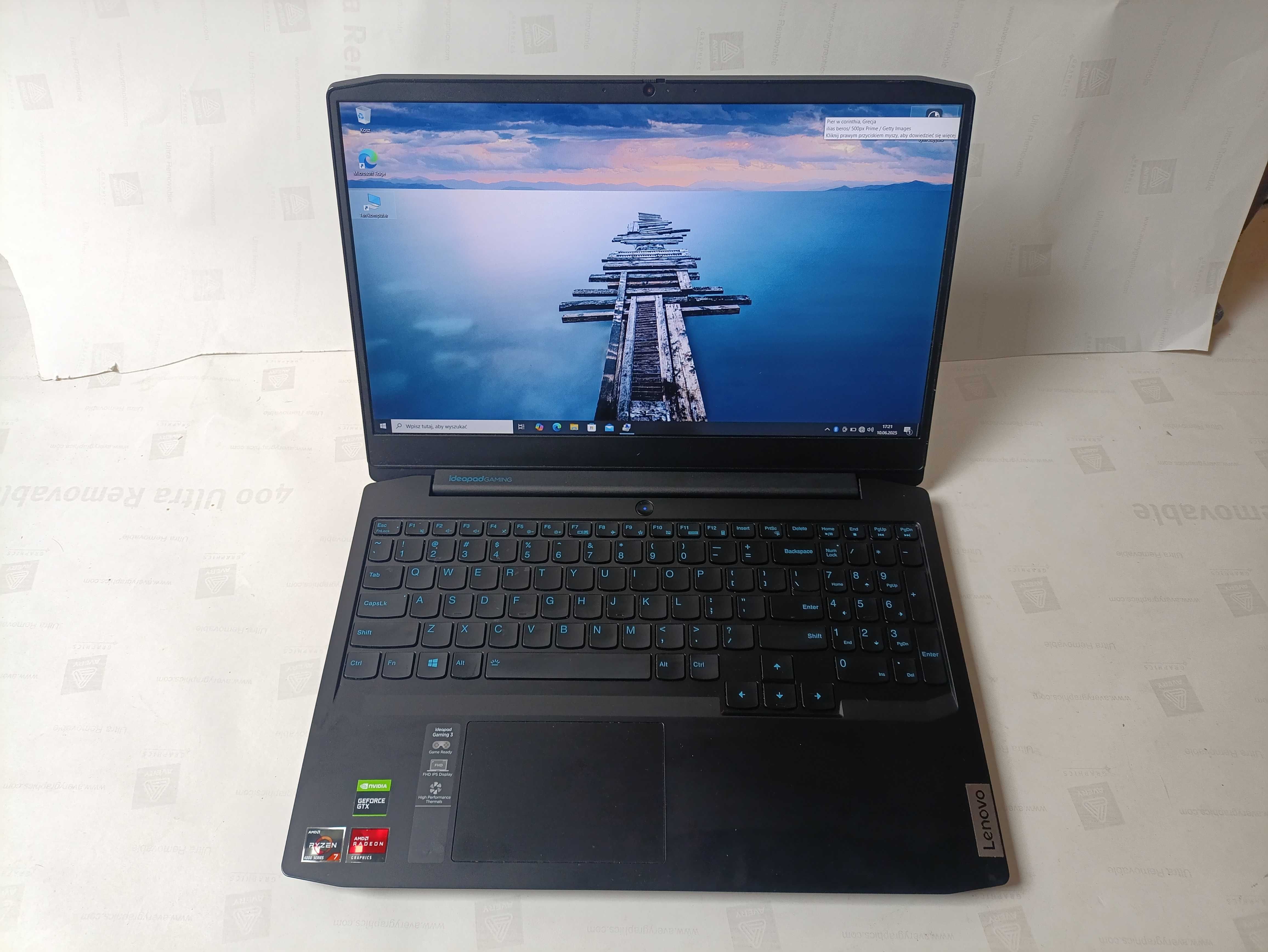 Lenovo IDEAPAD GAMING 3 Ryzen 7, 16 gb ram, 512 SSD,GTX 1650 Ti, bdb