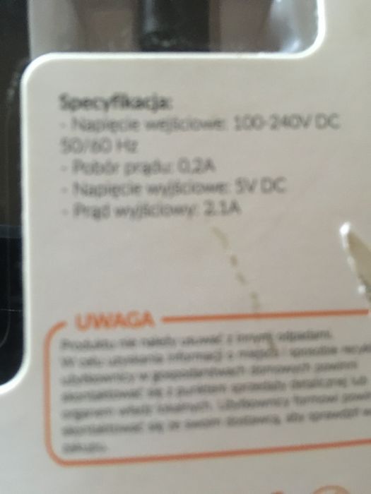 Ładowarka sieciowa micro USB
