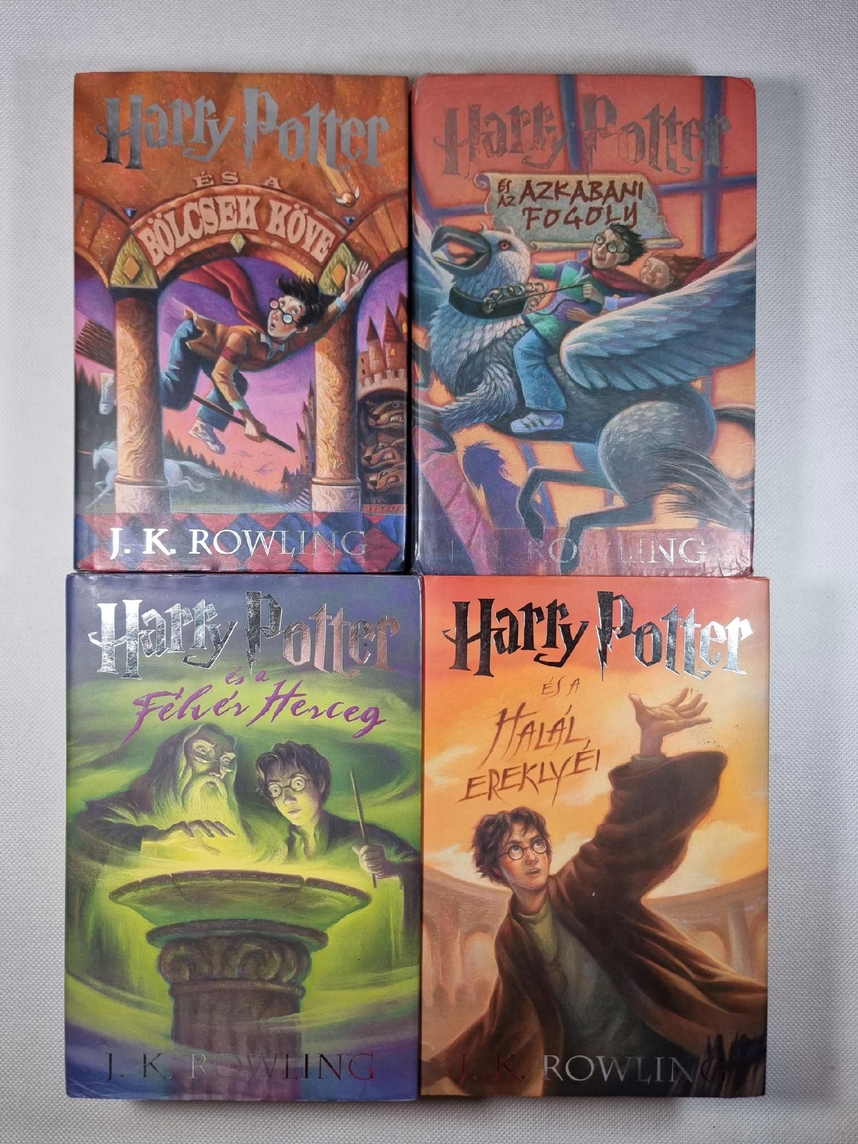 Harry Potter / zestaw 4 książek / po Węgiersku / J.K. Rowling