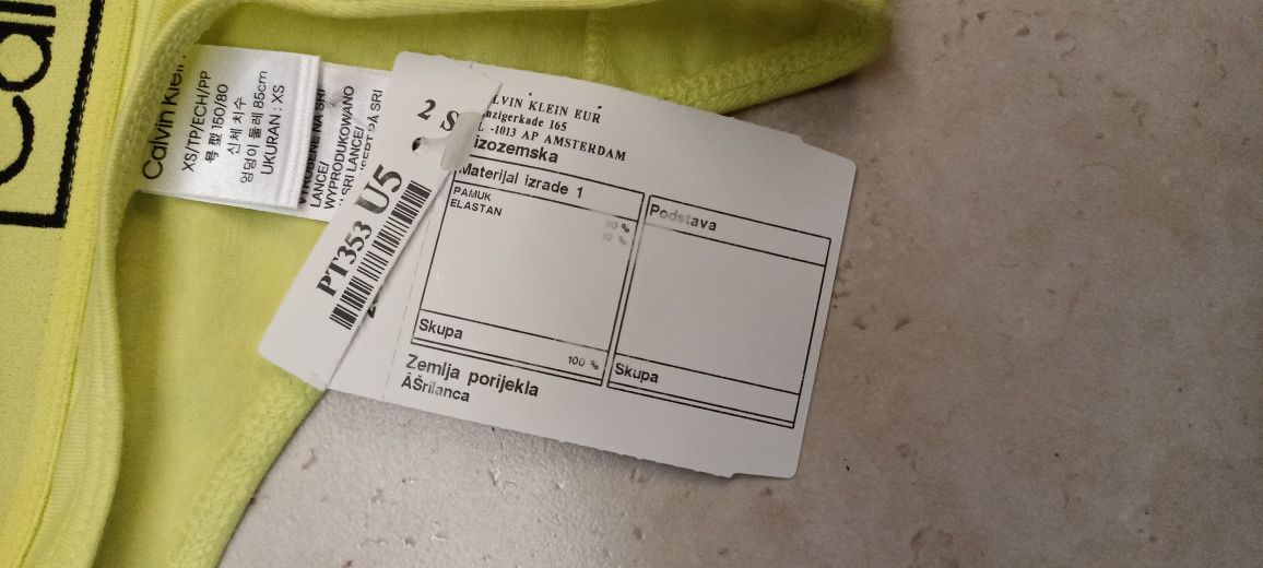 Bielizna Majtki Stringi Calvin Klein Cyber Green