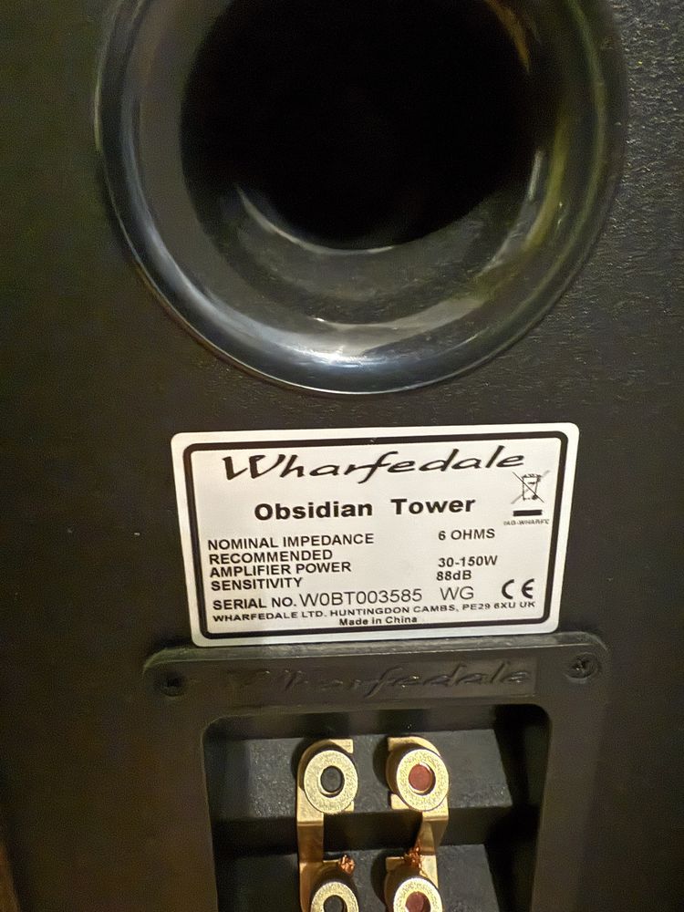 Kolumny wharfedale obsidian tower , amplituner ONKYO TX- NR535
